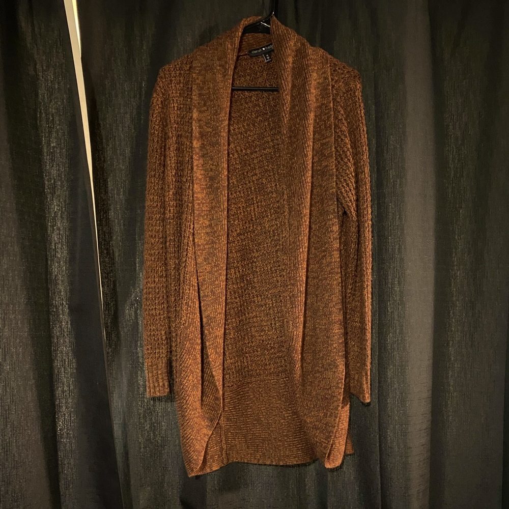 Derek Heart Rust Open Cardigan Plus Size